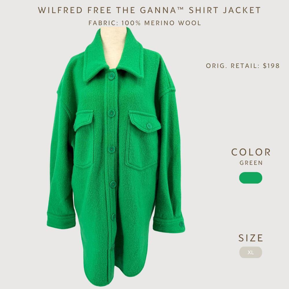 Aritzia Wilfred Free Ganna Jacket Merino Wool XL - Picture 2 of 9